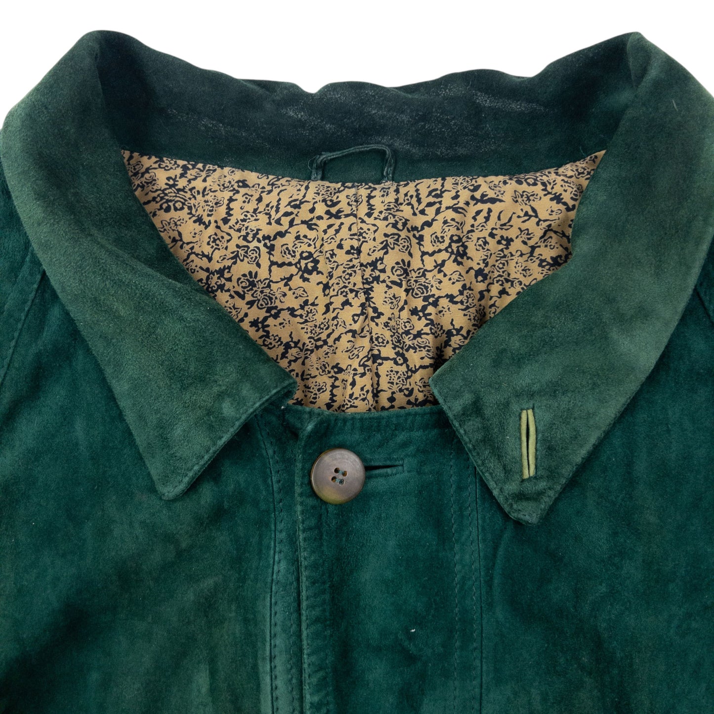 Vintage 90s Hugo Boss Suede Button Up Jacket Size L