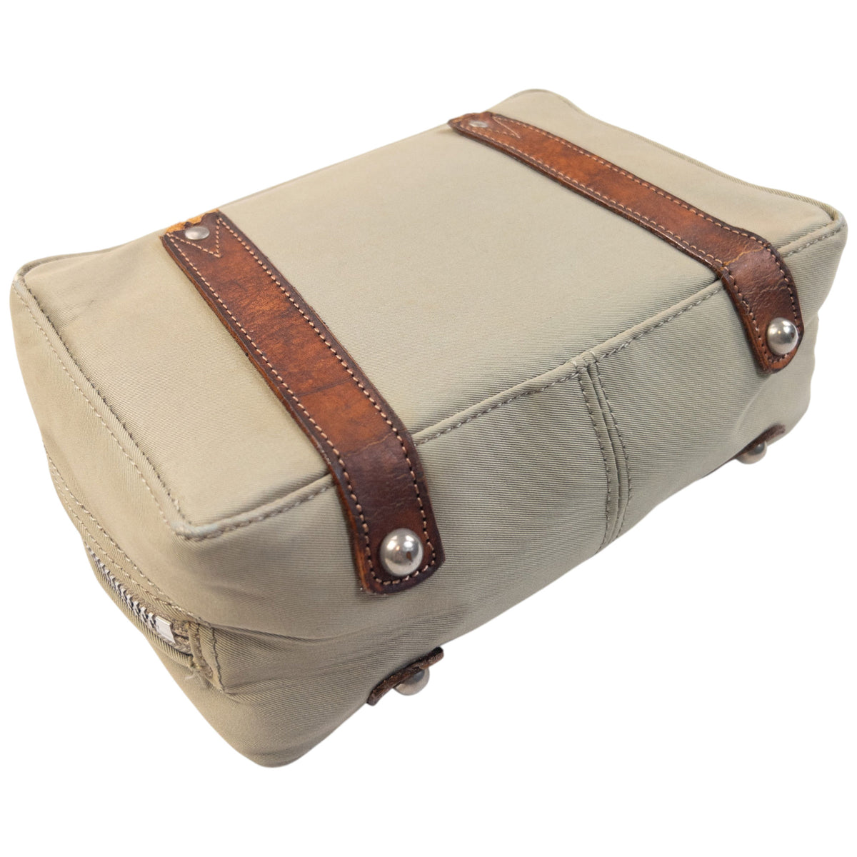 Vintage 2000s Comme Des Garçons Wash Bag in grey, photo 5