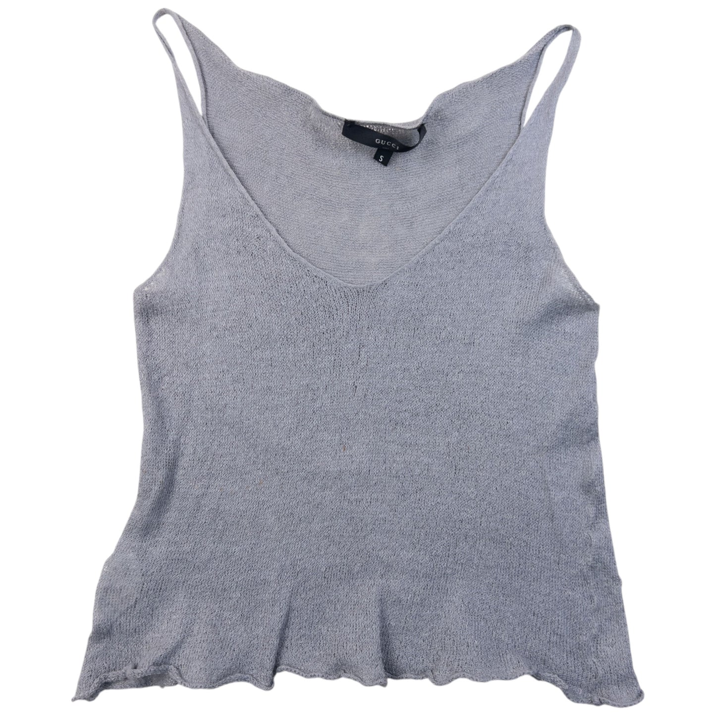 Vintage 90s Gucci By Tom Ford Linen Knit Vest Top Womens Size S