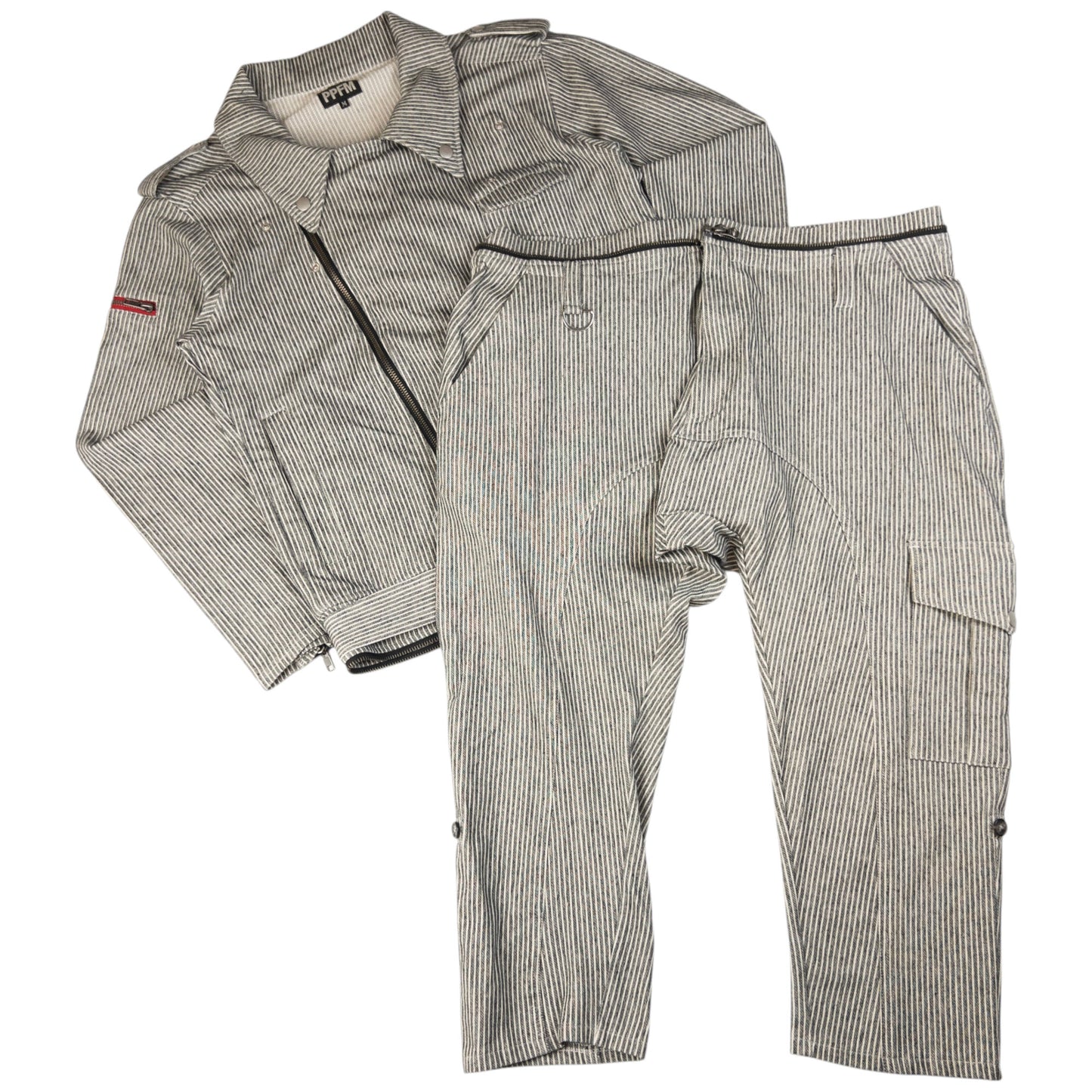 Vintage PPFM Convertible Zip Off Jumpsuit Size M