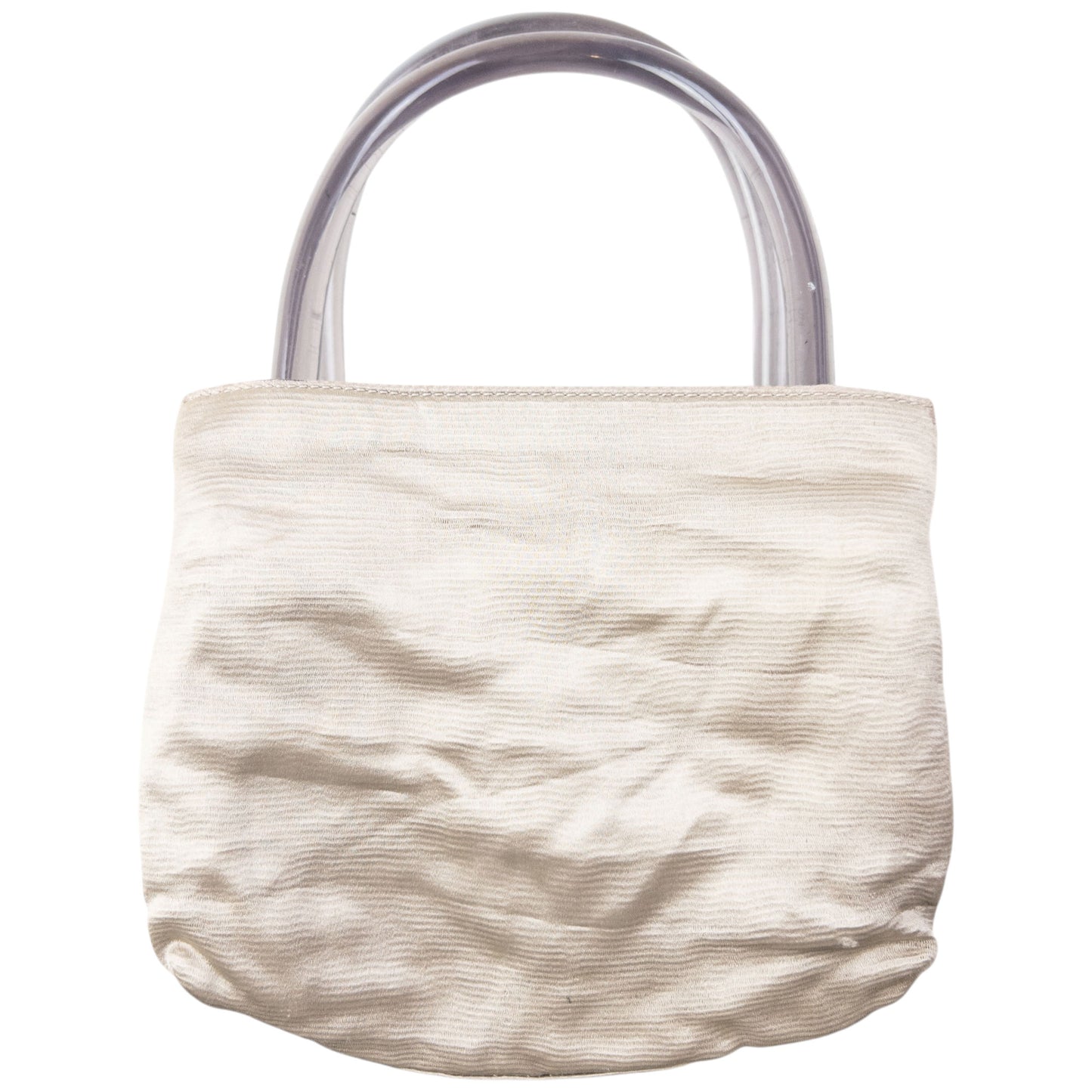 Vintage 2000s Prada Clear Handle Handbag