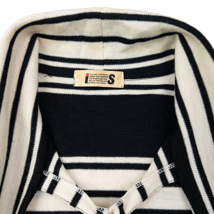 Vintage 80s Issey Miyake I.S. Striped Tie-Neck Sweater Dress Womens Size L