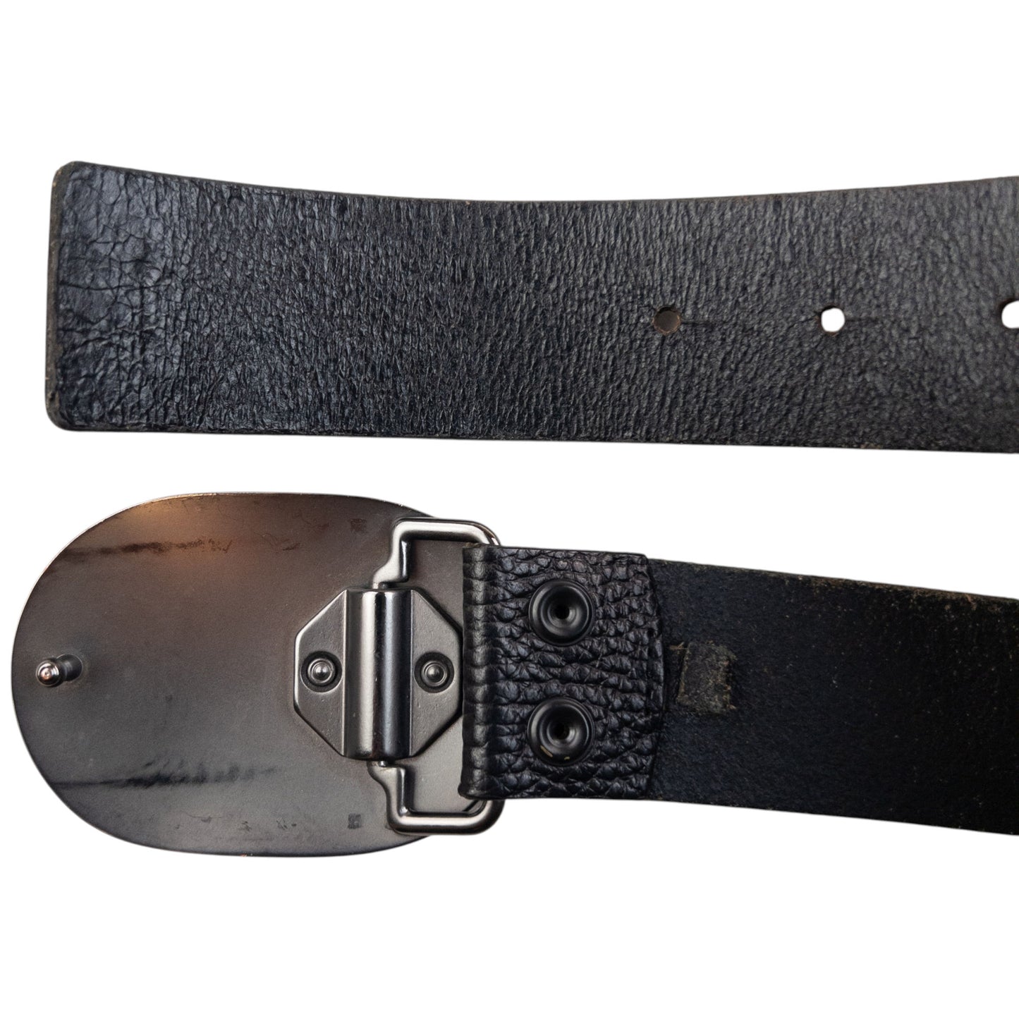 Vintage 2000s Armani Jeans Leather Belt Size XL