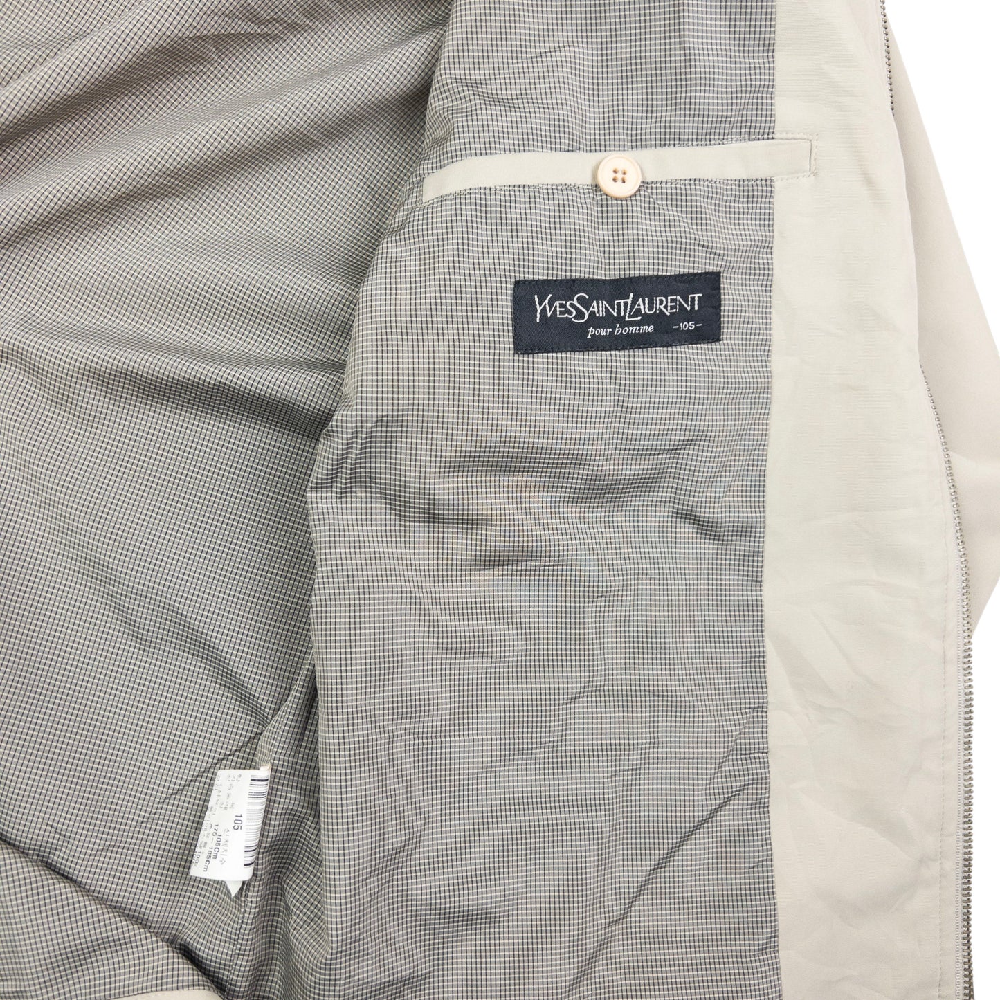 Vintage YSL Yves Saint Laurent Harrington Jacket Size L