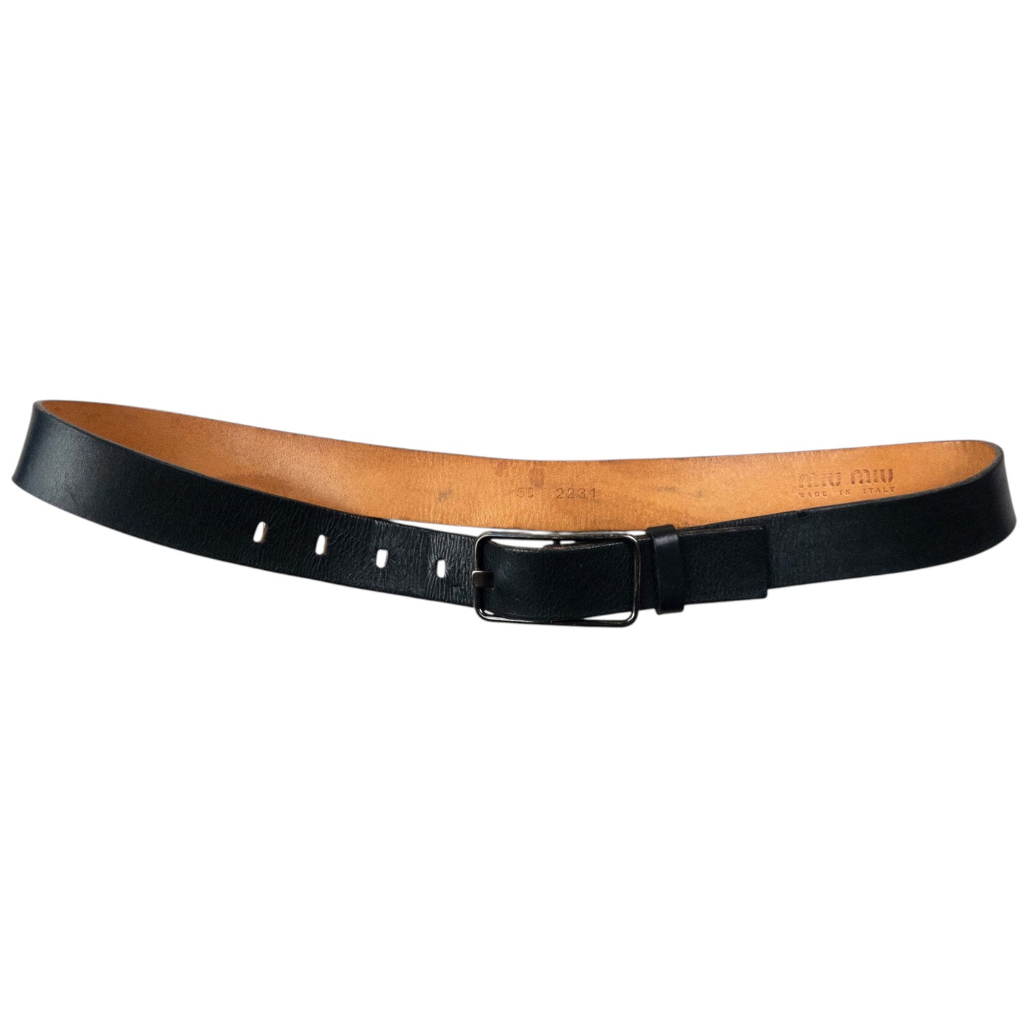 Vintage 2000s Miu Miu Leather Belt Size M