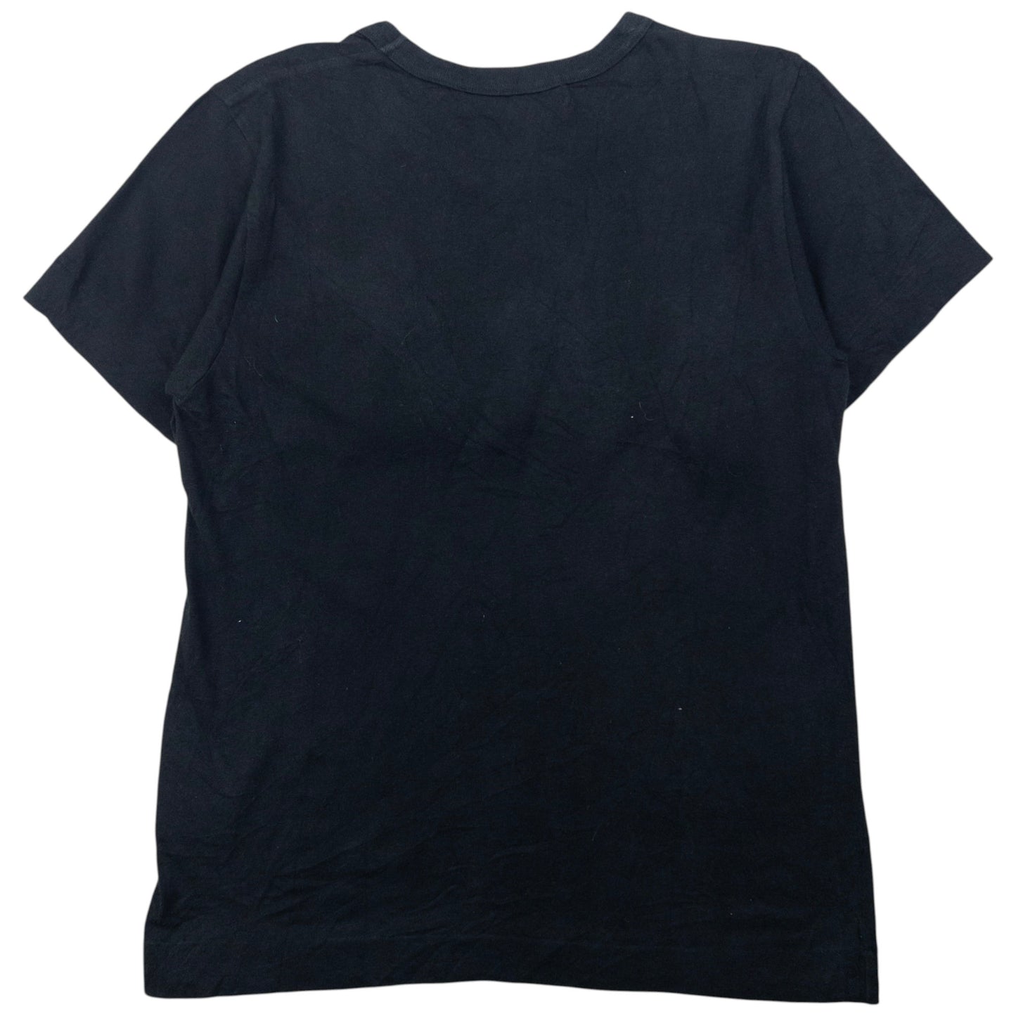 Vintage Comme Des Garçons BLACK Rose Applique T Shirt Womens Size S