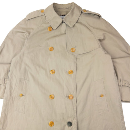 Vintage 80s Burberry Nova Check Lined Trench Jacket Size M