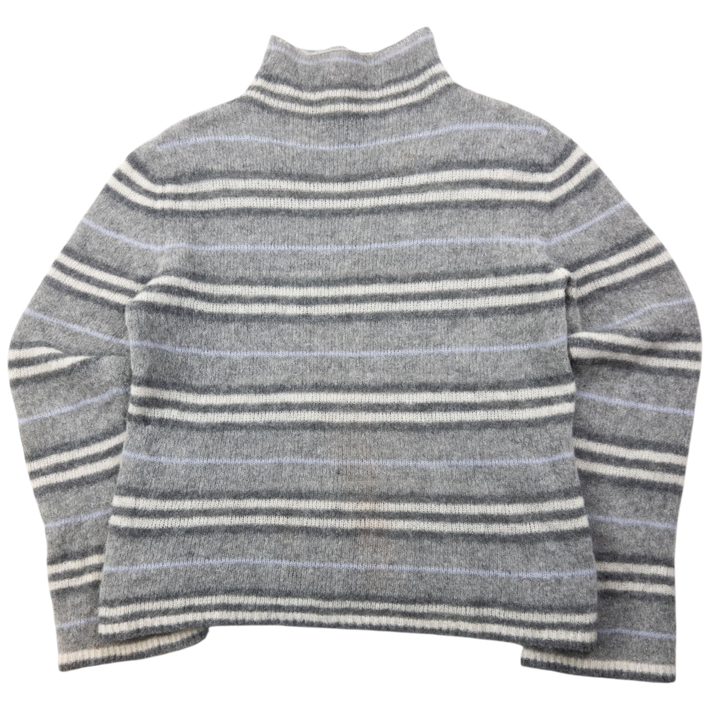 Vintage 2000s Burberry Striped Lightweight Cashmere Knit Jumper Womens Size S