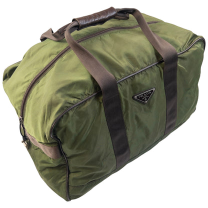 Vintage 90s Prada Duffel Luggage Bag