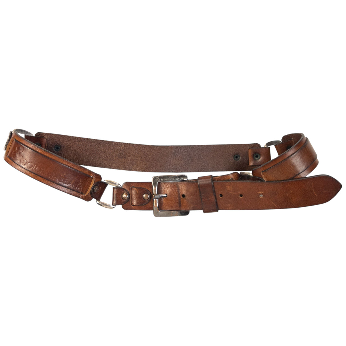 Vintage 2000s Dolce & Gabbana Leather Belt Size XL