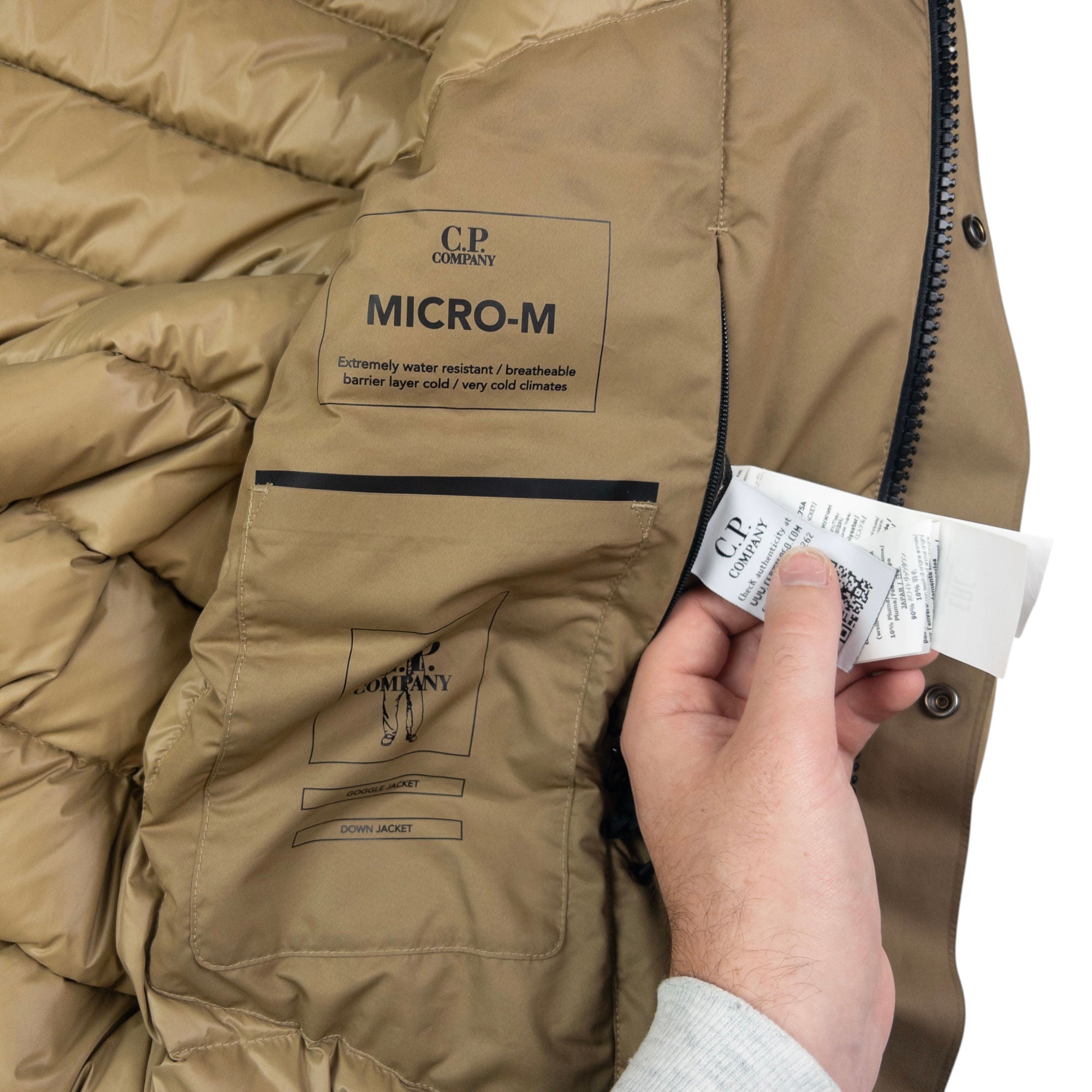 Vintage CP Company Goggle Hood Micro-M Down Jacket Size L