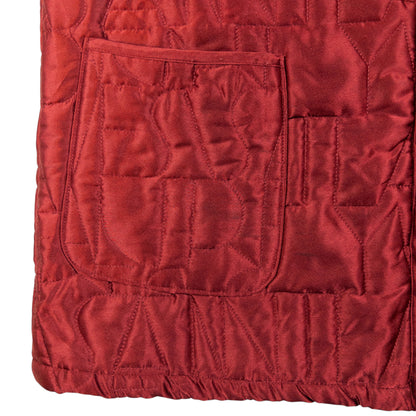 Vintage YSL Yves Saint Laurent Monogram Quilted Gilet Size L