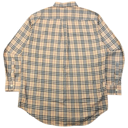 Vintage 2000s Burberry Nova Check Long Sleeve Button Up Shirt Size L