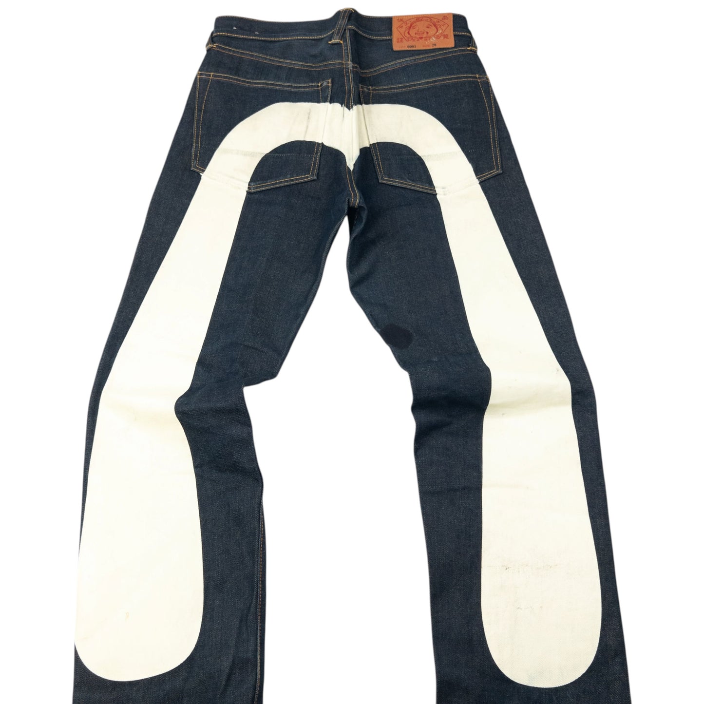 Vintage 2000s Evisu Painted Daicock Japanese Denim Jeans Size W29