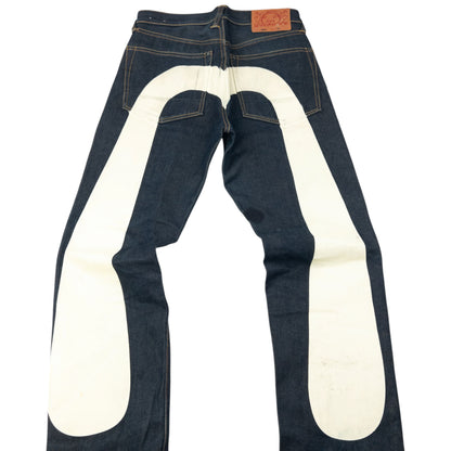 Vintage 2000s Evisu Painted Daicock Japanese Denim Jeans Size W29