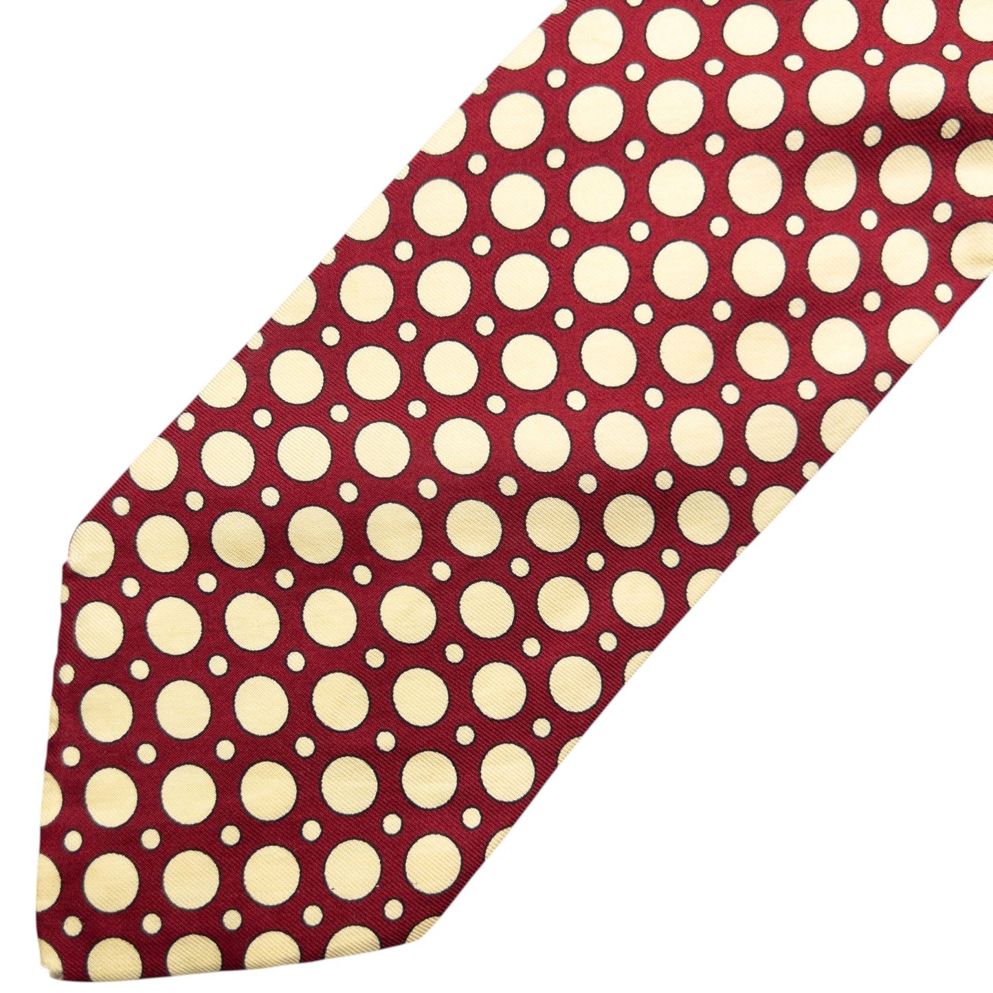 Vintage 90s Burberry Polka Dot Silk Tie