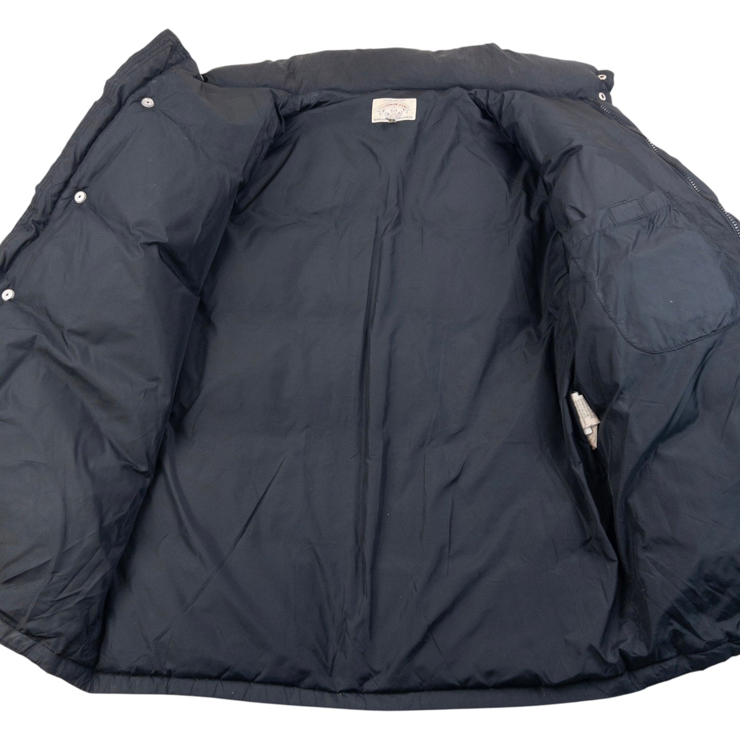 Vintage 90s Armani Jeans Zip Up Puffer Jacket Size XL