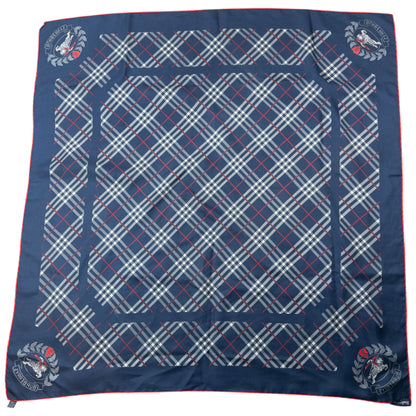 Vintage 90s Burberry Nova Check Silk Scarf