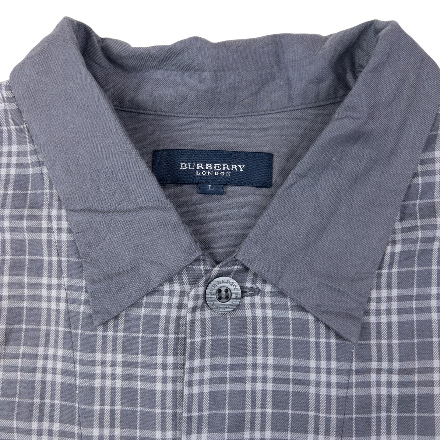 Vintage 2000s Burberry Nova Check Long Sleeve Button Up Pyjama Shirt Size L