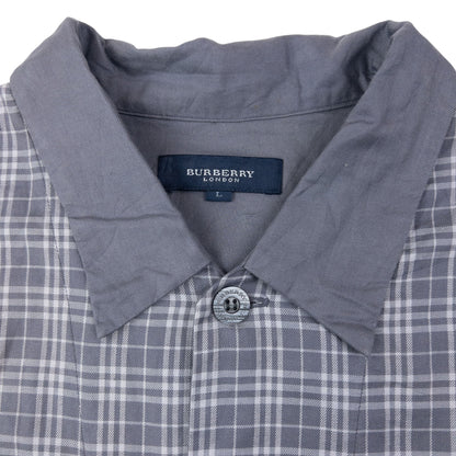 Vintage 2000s Burberry Nova Check Long Sleeve Button Up Pyjama Shirt Size L