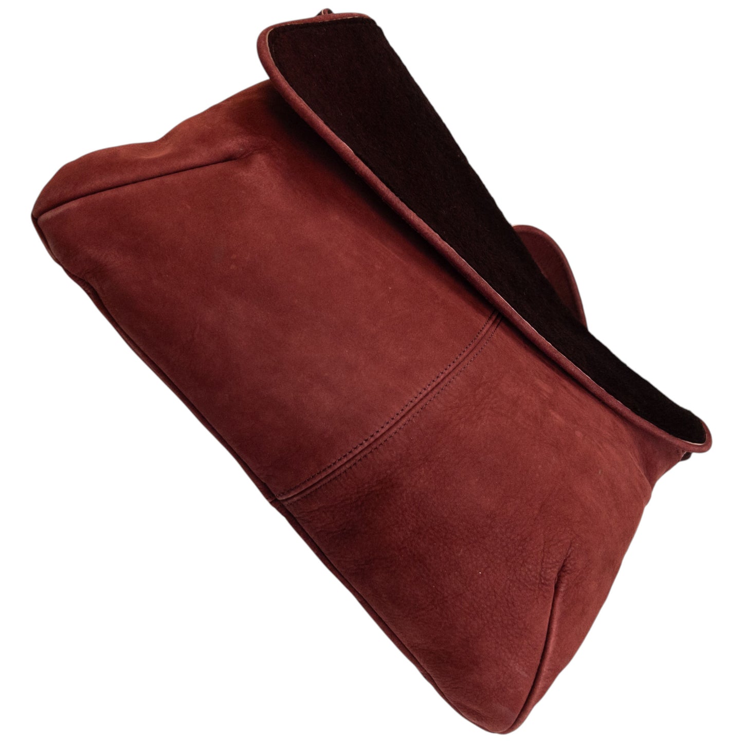 Vintage Yohji Yamamoto Asymmetric Suede Crossbody Bag