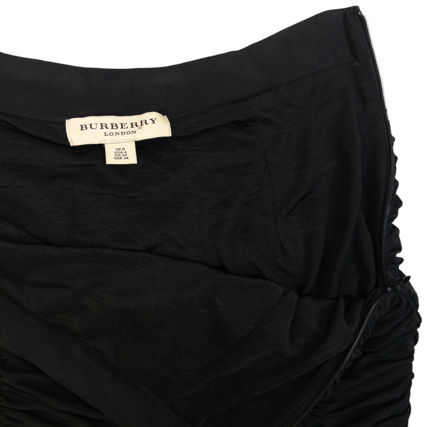 Vintage 2000s Burberry Ruched Pencil Skirt Womens Size W25