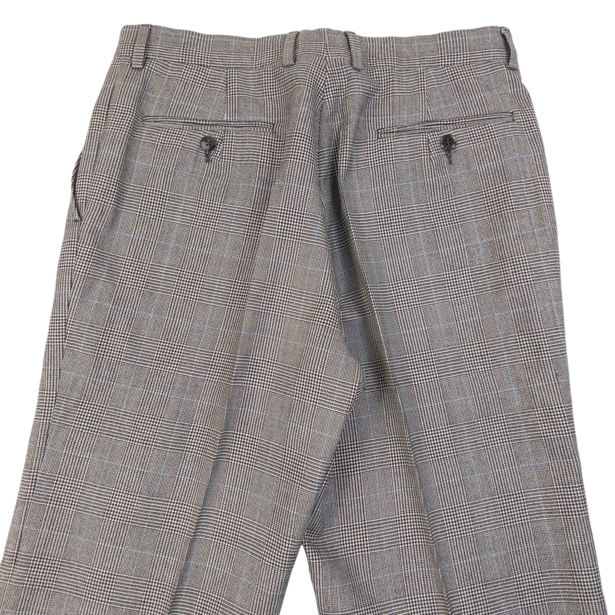 Vintage 90s Burberry Checkered Wool Jacket & Trousers Suit Set Size M