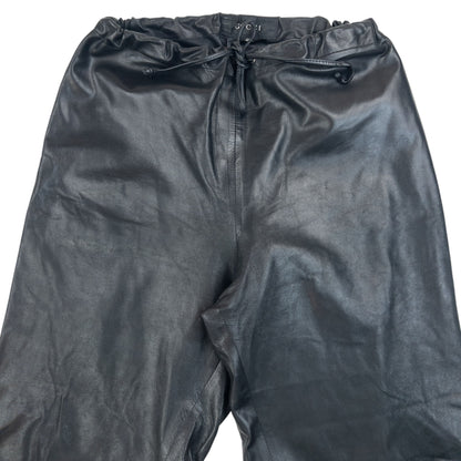 Vintage 2000s Gucci By Tom Ford Zip Cuff Leather Trousers Size L