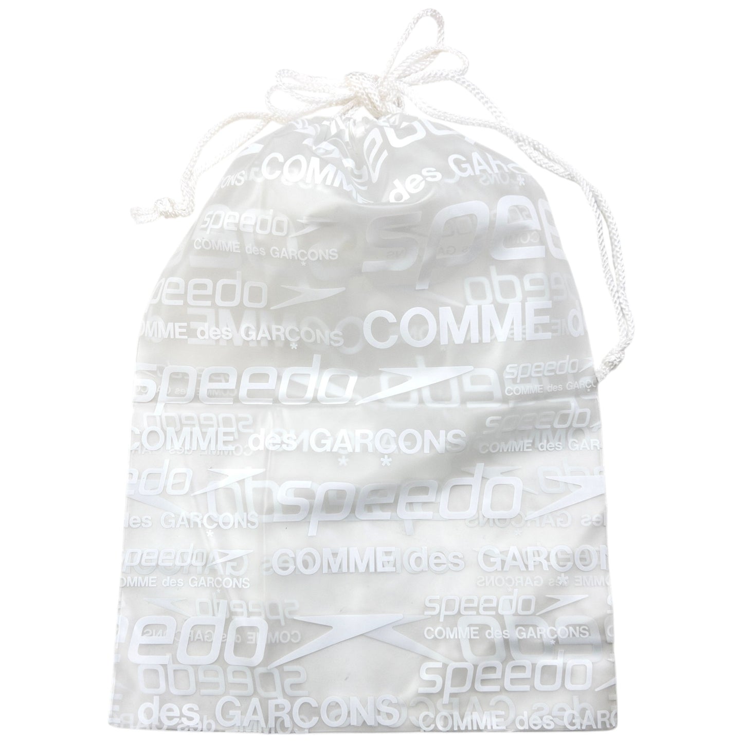 Vintage Comme Des Garçons X Speedo Clear Monogram Drawstring Bag