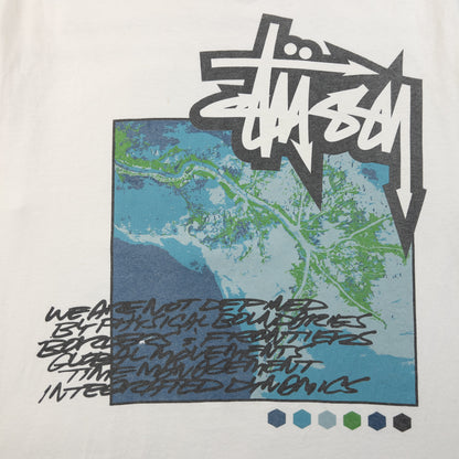 Vintage 2000s Stussy X Futura Graphic T Shirt Size L