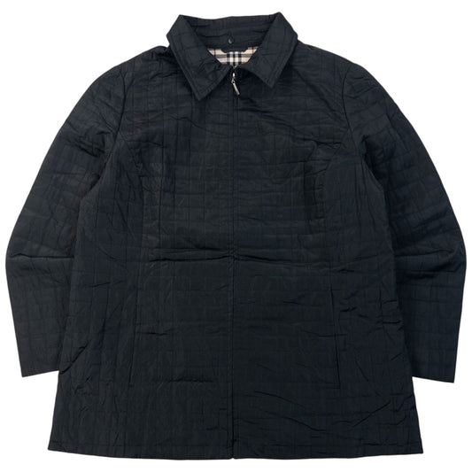 Vintage 2000s Burberry Nova Check Lined Quilted Jacket Size S