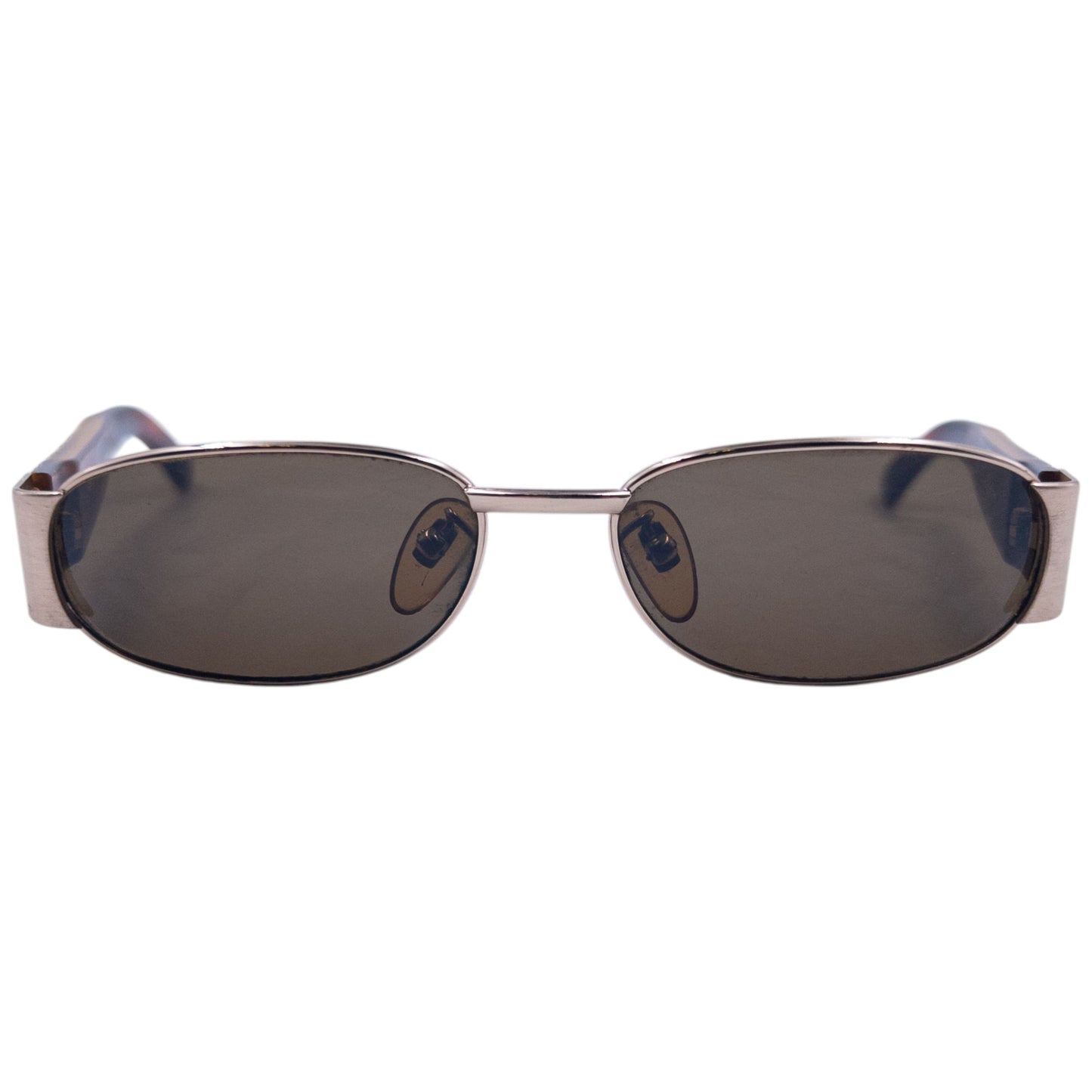 Vintage 90s Fendi Embossed Monogram Tortoise Shell Sunglasses