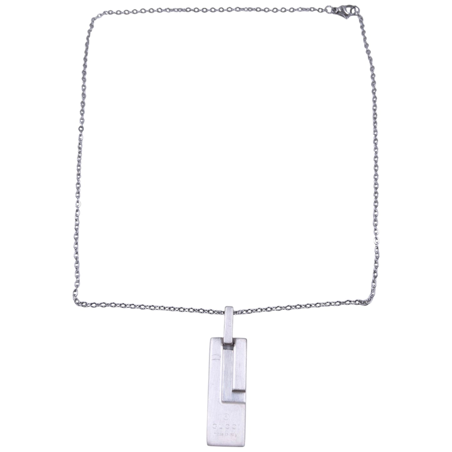 Vintage Gucci Silver Pendent Necklace