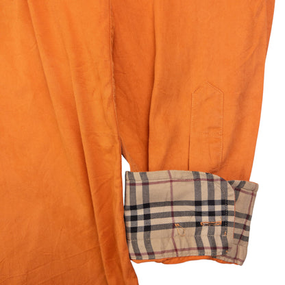 Vintage Burberry Nova Check Cuff Long Sleeve Button Up Shirt Size XL