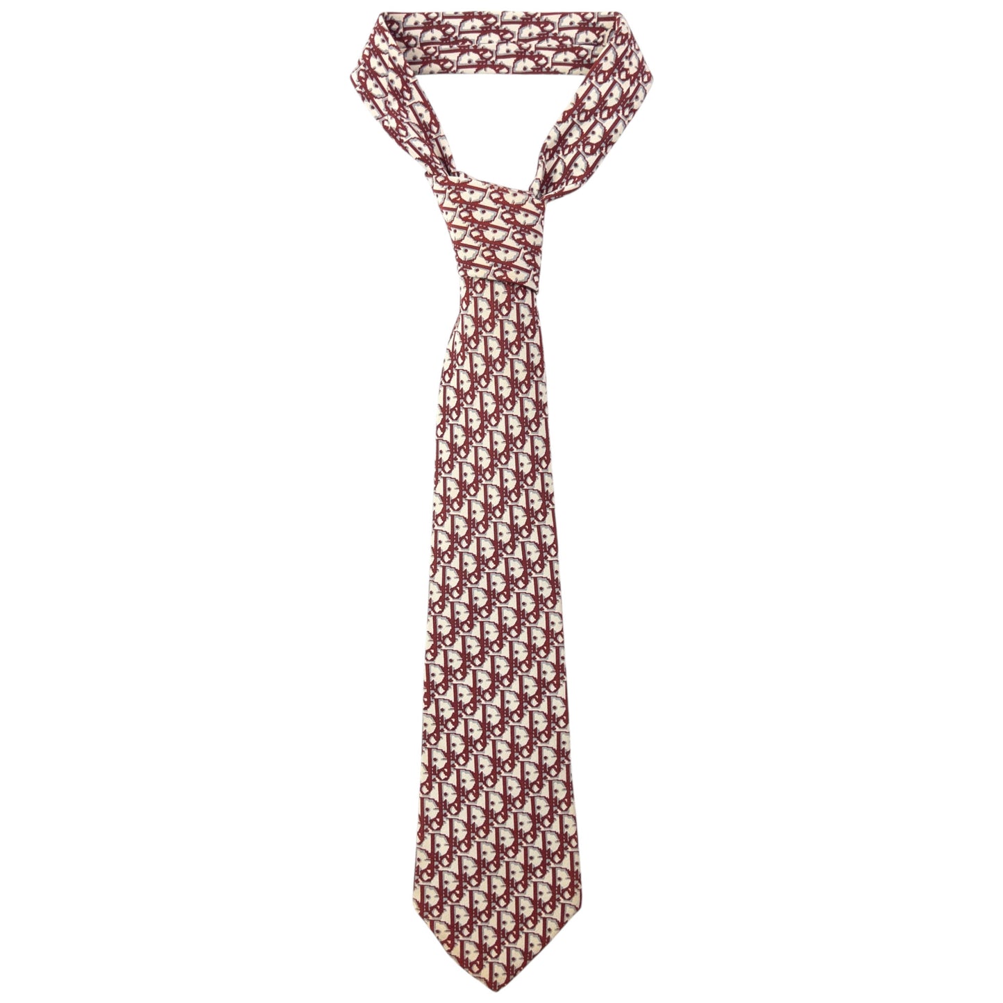 Vintage 90s Dior Monogram Silk Tie