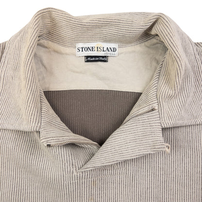 Vintage Stone Island Ribbed Q Zip Jumper Size L