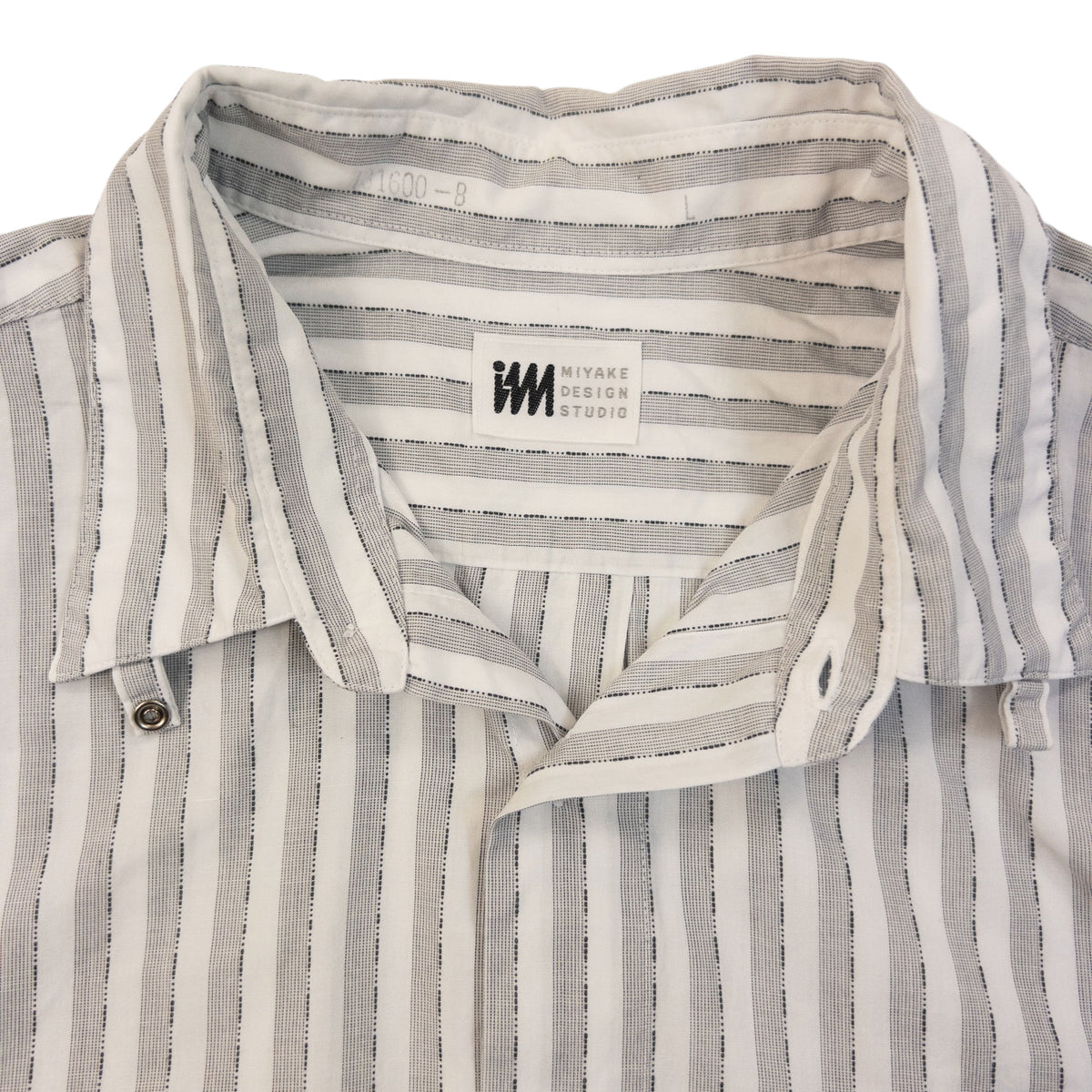 Vintage 90s Issey Miyake Striped Long Sleeve Button Up Shirt Size L