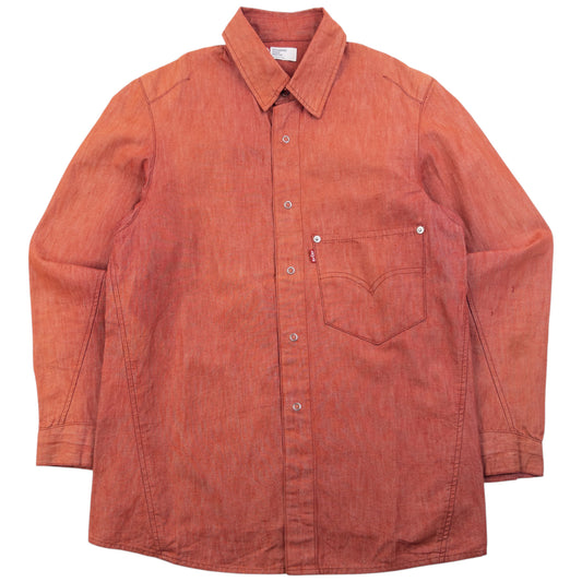 Vintage 2000s Levi's Engineered Garments Snap Button Up Denim Shirt Size S