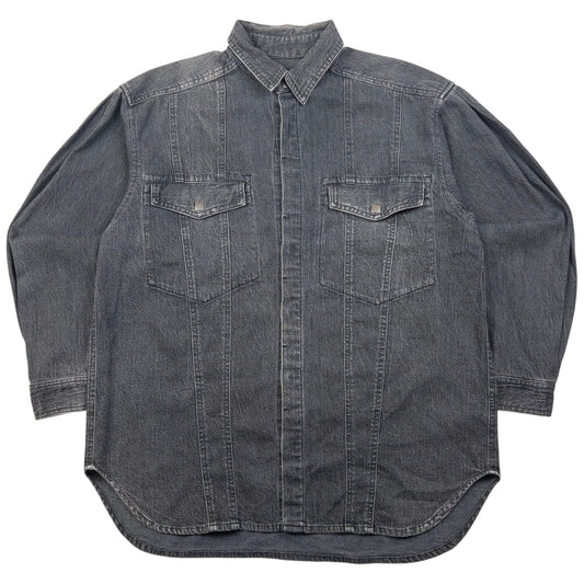 Vintage Hai Sporting Gear By Issey Miyake Button Up Denim Shirt Size M