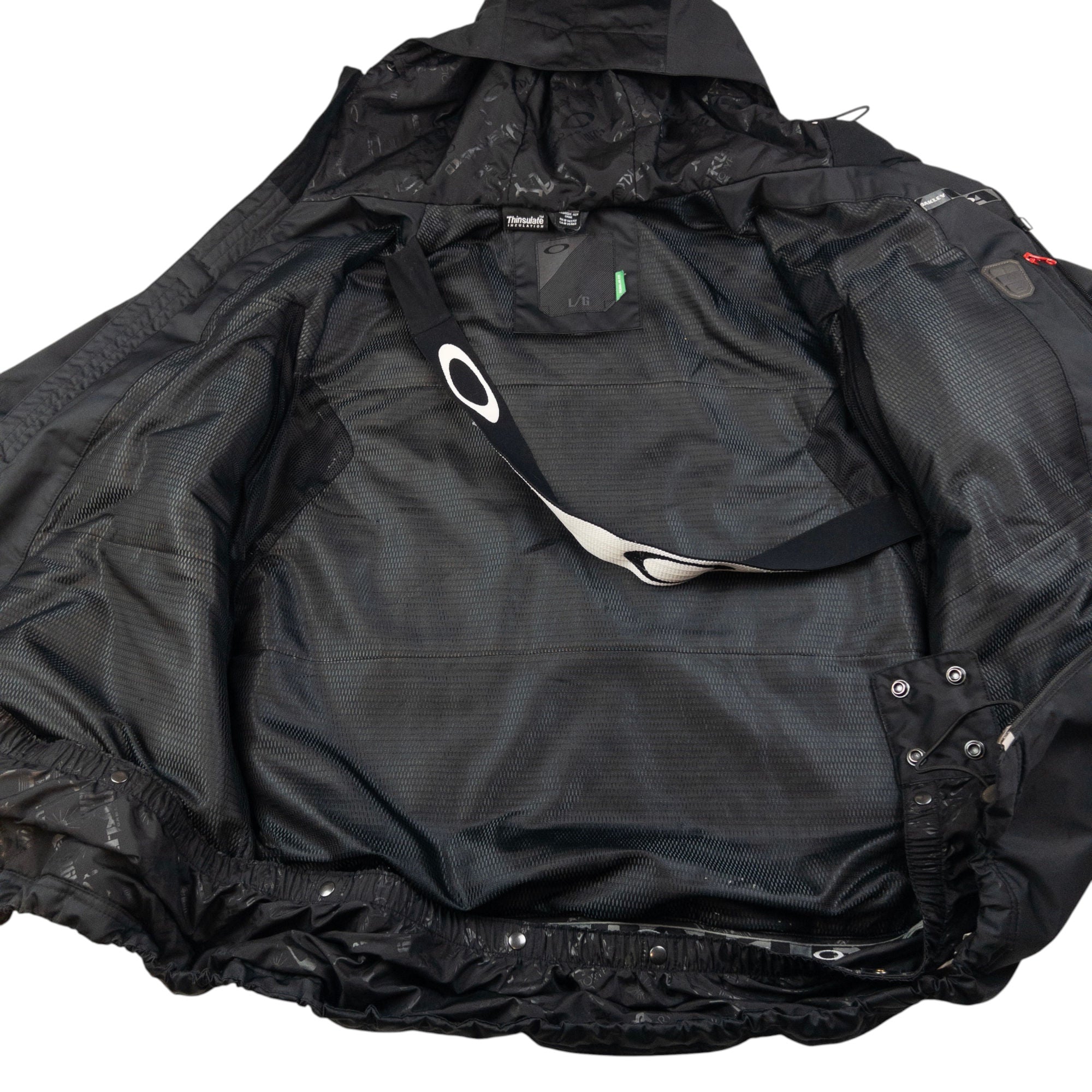 Vintage Oakley Asymmetrical Zip Snowboarding Jacket Size L