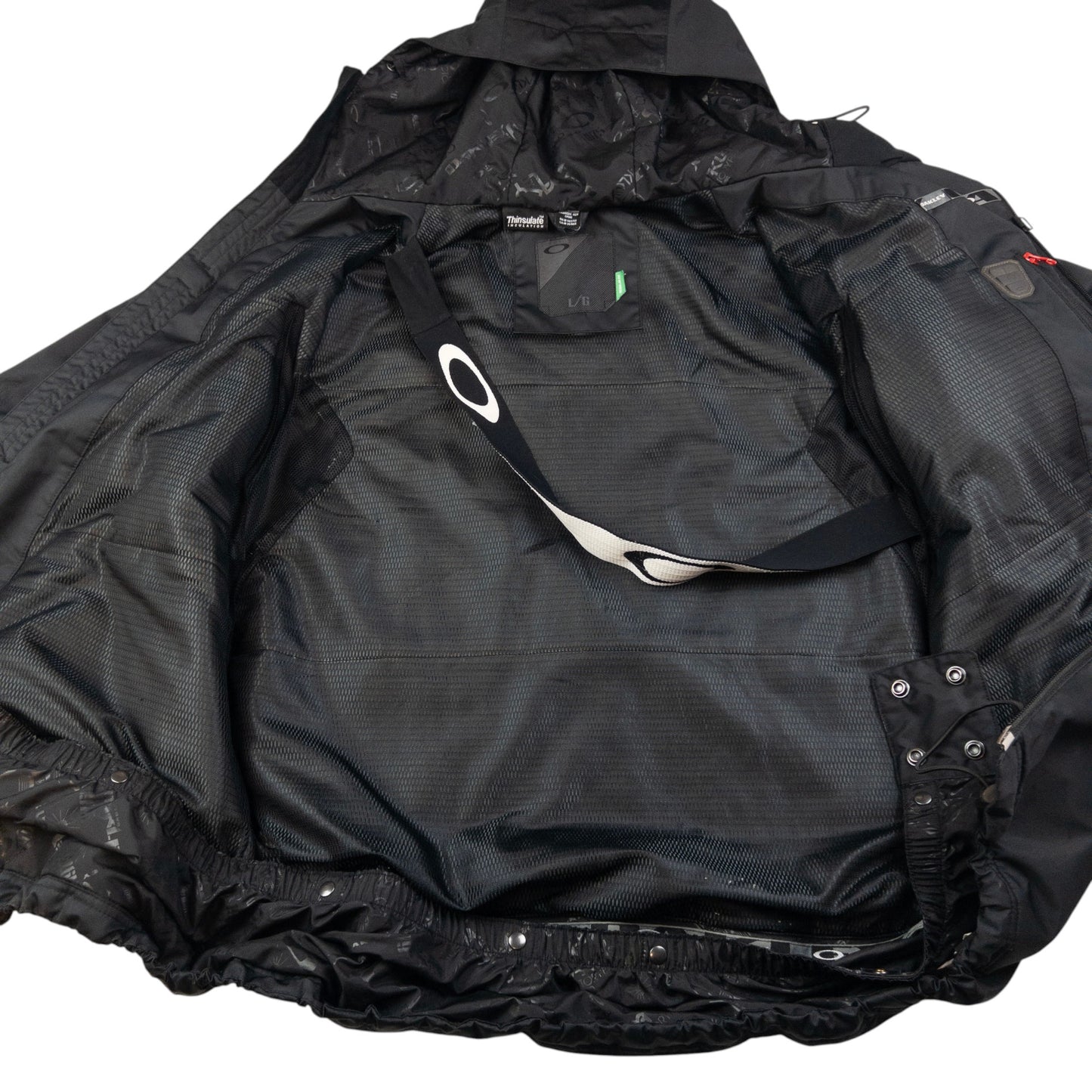 Vintage Oakley Asymmetrical Zip Snowboarding Jacket Size L