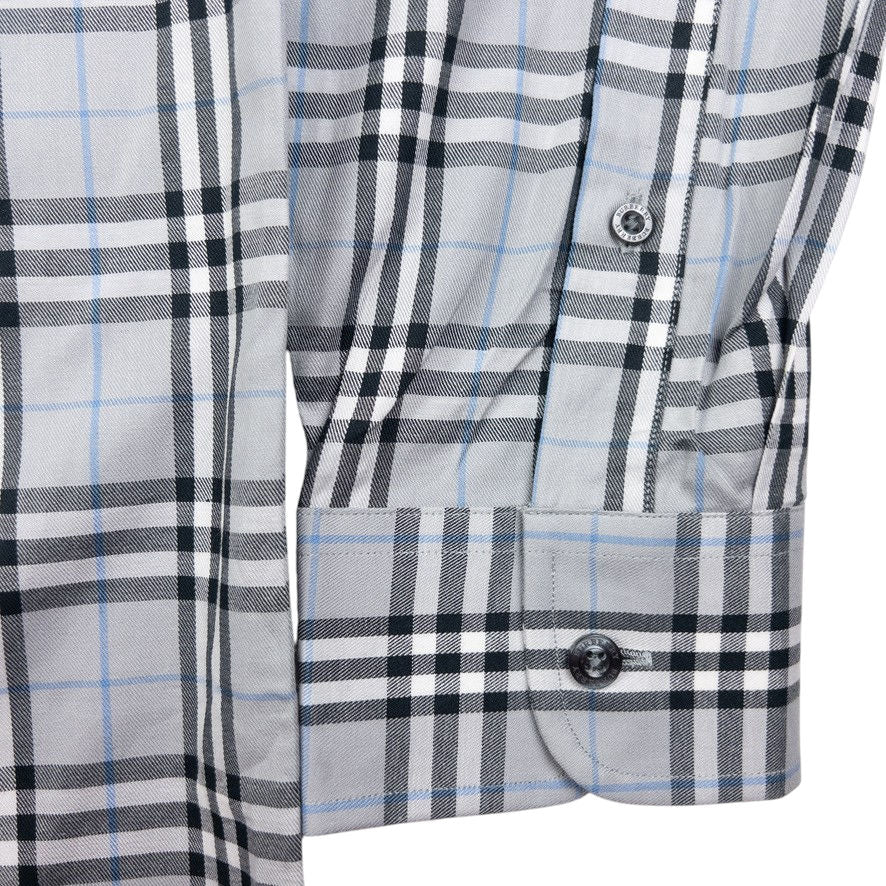 Vintage Burberry Nova Check Long Sleeve Button Up Shirt Size M