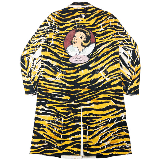 2018 Prada Tiger Stripe Pop Art Jacket Womens Size XL