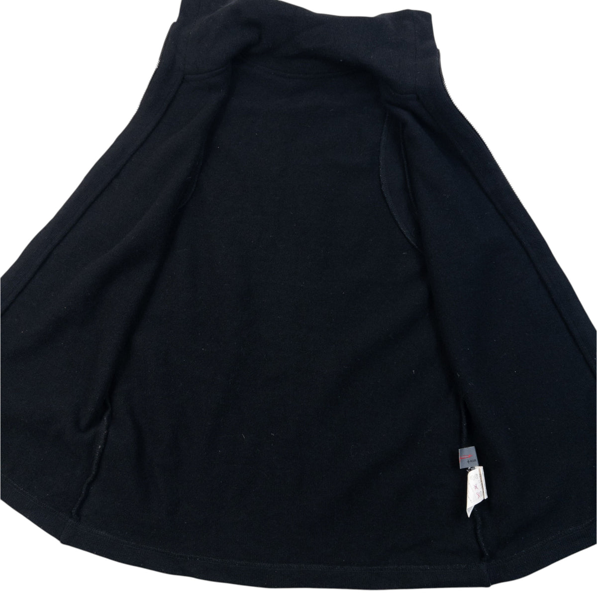 Vintage 2000s Yohji Yamamoto NOIR Zip Up Sleeveless Jumper in black, photo 4