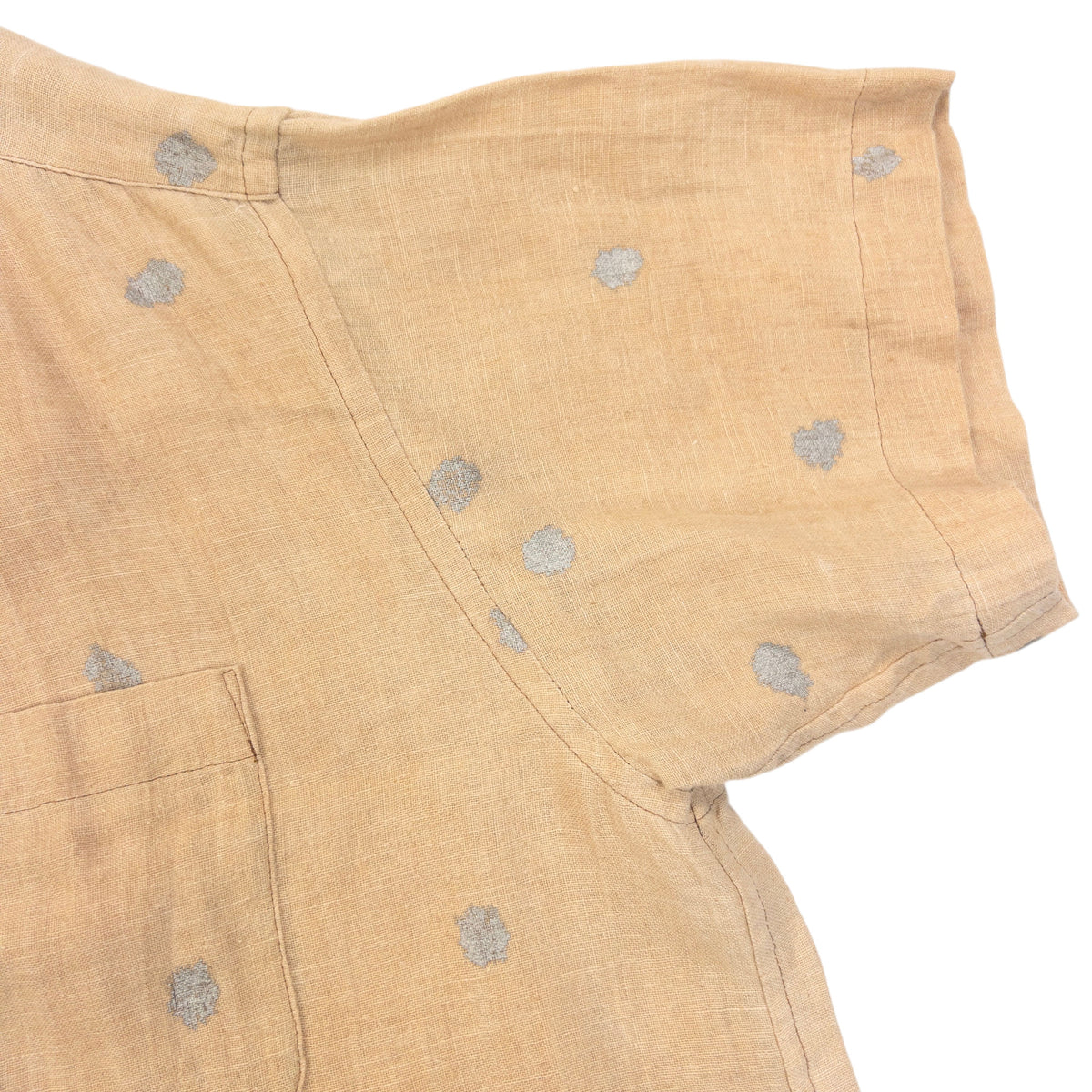 Vintage 90s Comme Des Garçons Polka Dot Button Up Linen Shirt Size XXL