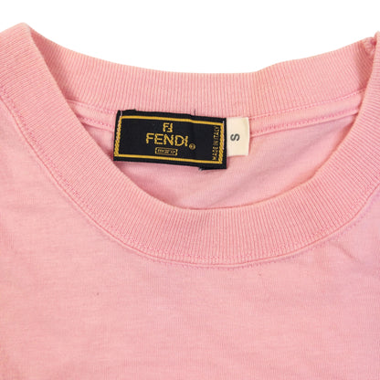 Vintage 90s Fendi Embroidered T Shirt Size S