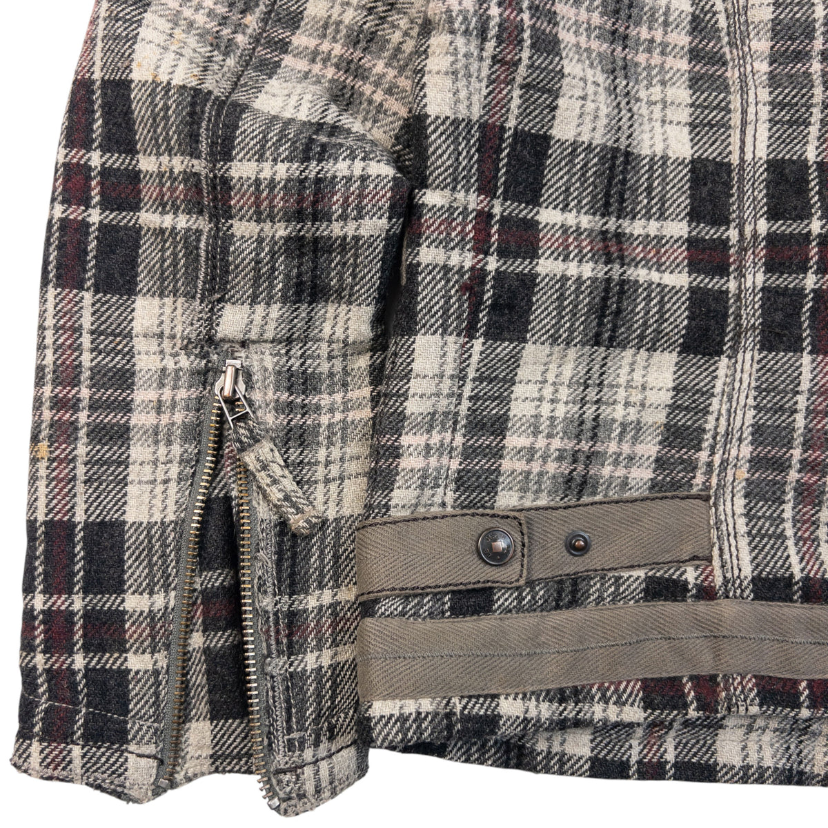 Vintage 2000s Marithe + Francois Girbaud Checkered Wool Jacket Size XS
