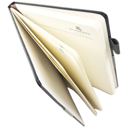 Vintage 2000s Burberry Leather A5 Notebook