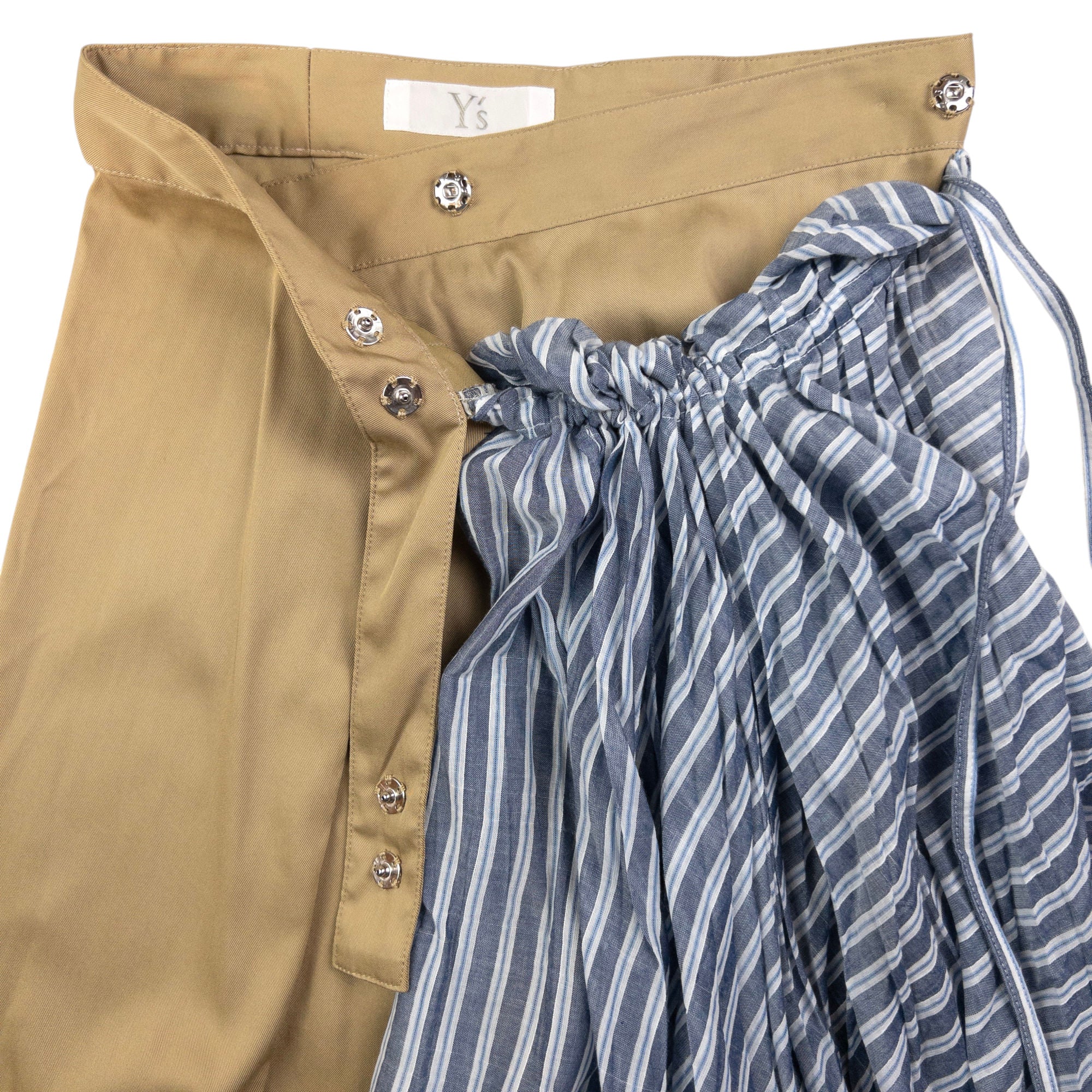 Vintage Yohji Yamamoto Contrast Pleated Skirt Womens Size W24