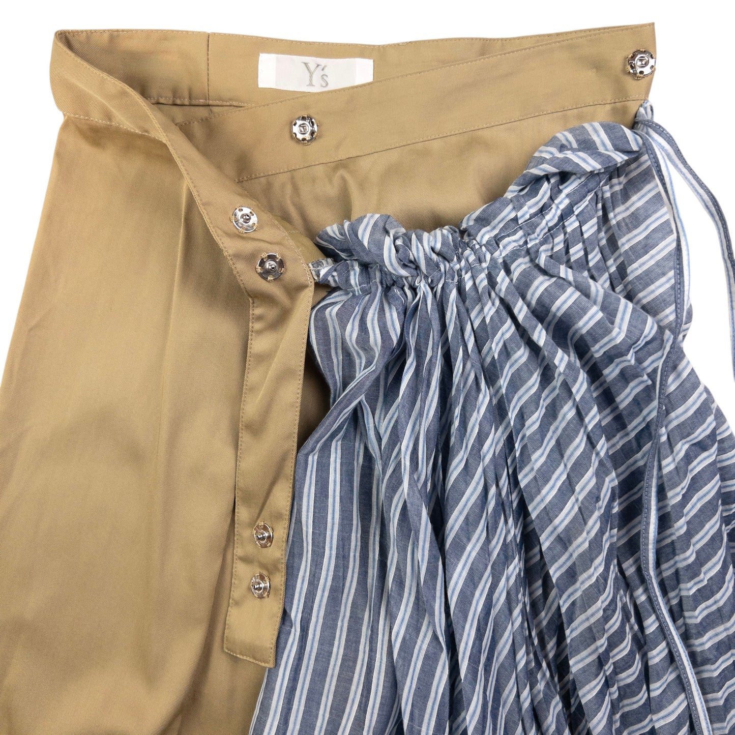 Vintage Yohji Yamamoto Contrast Pleated Skirt Womens Size W24